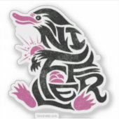 NIFFLER™ Typografie Grafik Aufkleber (Vorderseite)