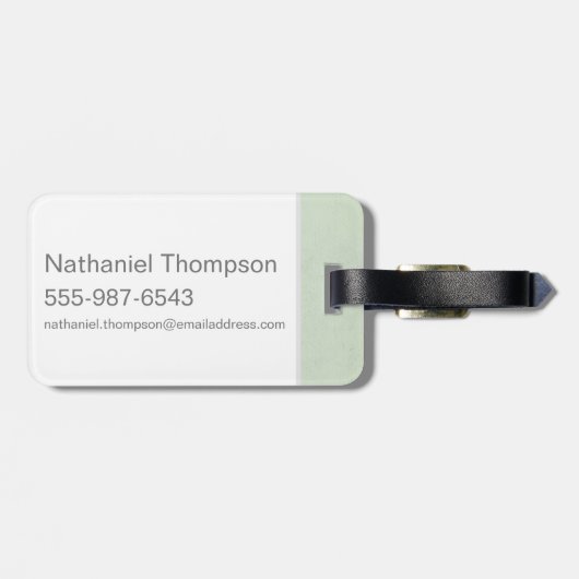 NIFFLER™ Typografie Grafik Gepäckanhänger (Rückseite horizontal)