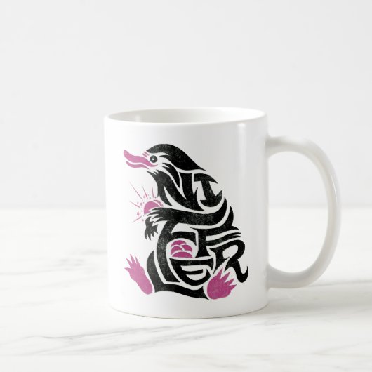 NIFFLER™ Typografie Grafik Kaffeetasse (Rechts)