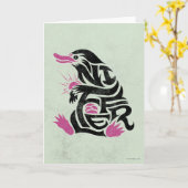 NIFFLER™ Typografie-Grafik Karte (Gelbe Blume)