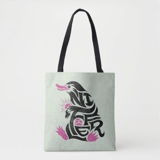 NIFFLER™ Typografie Grafik Tasche (Vorderseite)
