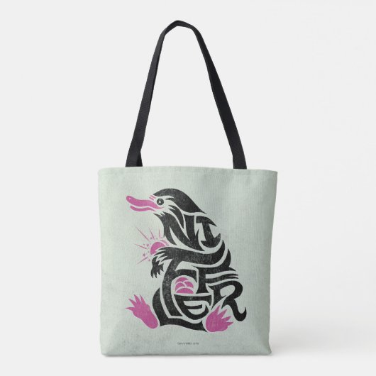 NIFFLER™ Typografie Grafik Tasche (Rückseite)