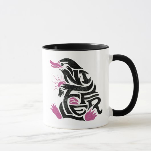 NIFFLER™ Typografie Grafik Tasse (Rechts)
