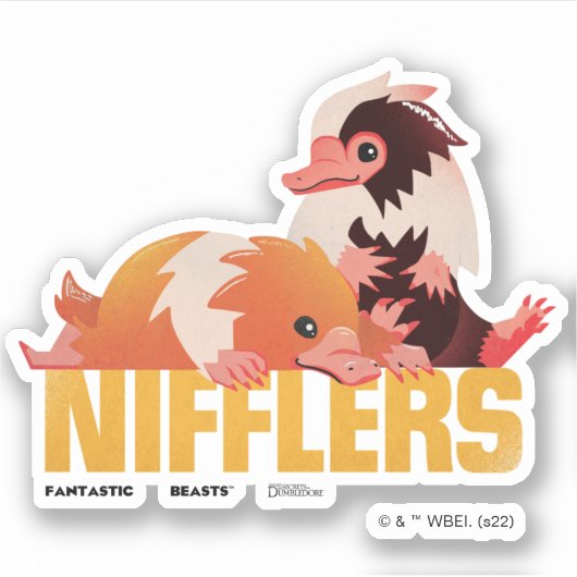 Nifflers Vintag Graphic Aufkleber (Vorderseite)