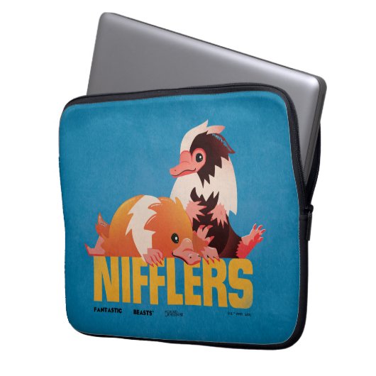 Nifflers Vintag Graphic Laptopschutzhülle (Vorderseite Links)