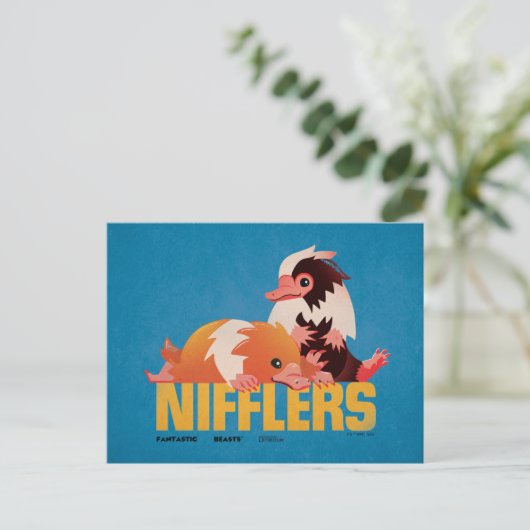 Nifflers Vintag Graphic Postkarte (Stehend Vorderseite)