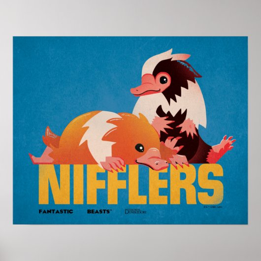 Nifflers Vintage Grafik Poster (Vorne)