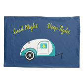 Nifty 50 Retro Campers II Kindermädchen Kissenbezug (Rückseite)