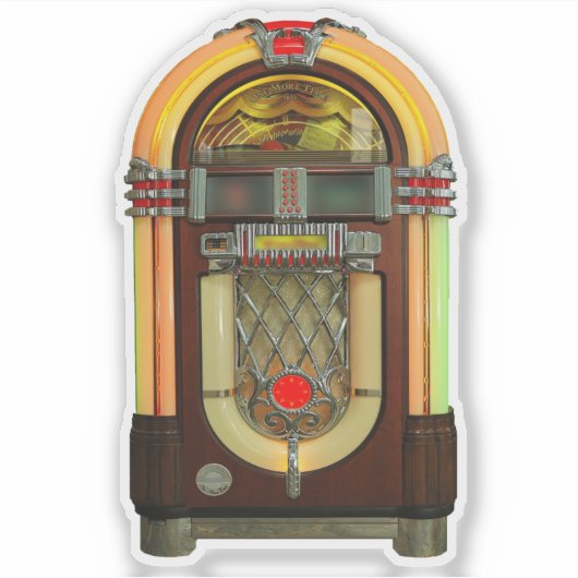 Nifty 50er Jukebox Aufkleber (Vorderseite)