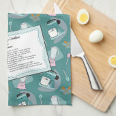 Nifty Fifties - Küchenhandtuch mit Rezept Geschirrtuch (Viertel Falte)
