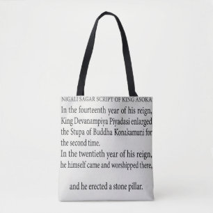 Nigali Sagar Asoka-Säuleninschrift Historisch A Tasche