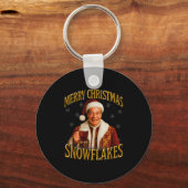 Nigel Farage Christmas Premium Tri-blend  Schlüsselanhänger (Vorderseite)