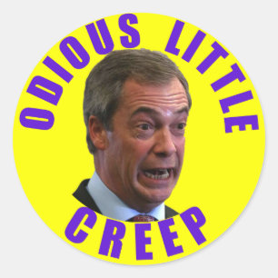 Nigel Farage Runder Aufkleber