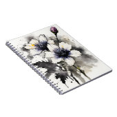 Nigella - Aquarellblumen Notizblock (Rechte Seite)