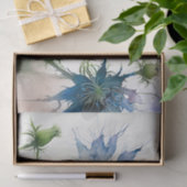 NIGELLA schönes blaues Blumendecoupage-Papier Seidenpapier (Geschenk)