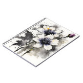 Nigella - Watercolor flowers Notizblock (Linke Seite)