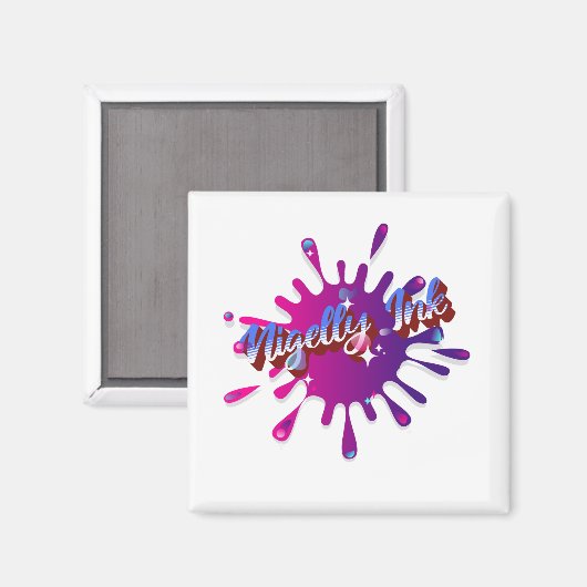 "Nigelly Ink" Eigenmarke Magnet (Vorderseite/Rückseite)