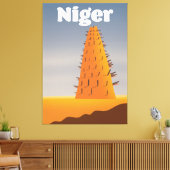 Niger Agadez Mosque Reiseplakat Leinwanddruck (Insitu (Wohnzimmer))