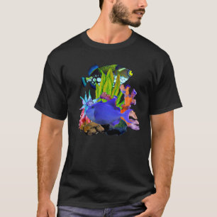 Niger Drückerfisch Riff Aggressives Salzwasseraqua T-Shirt