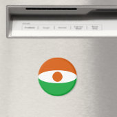 Niger Fisheye Flag Magnet (In Situ (Geschirrspüler))