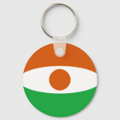 Niger Fisheye Flag Schlüsselanhänger (Vorderseite)