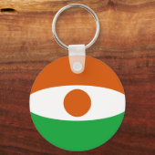 Niger Fisheye Flag Schlüsselanhänger (Vorderseite)