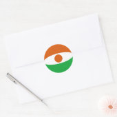 Niger Fisheye Flag Sticker (Umschlag)
