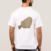 Niger Flag and Map T - Shirt (Rückseite)