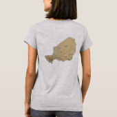 Niger Flag and Map T - Shirt (Rückseite)