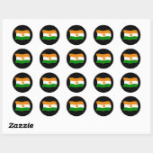 Niger-Flag-Aufkleber Runder Aufkleber (Blatt)