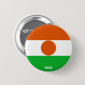 Niger Flag Charming Patriotic Button (Vorne & Hinten)