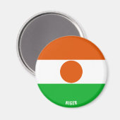 Niger Flag Charming Patriotic Magnet (Vorderseite/Rückseite)