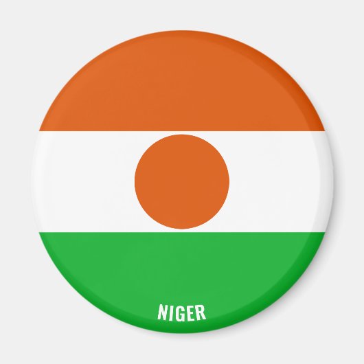 Niger Flag Charming Patriotic Magnet (Vorne)