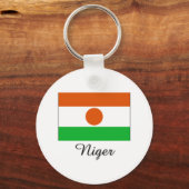 Niger Flag Design Schlüsselanhänger (Vorderseite)