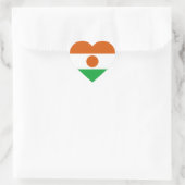 Niger Flag Heftsticker Herz-Aufkleber (Tasche)