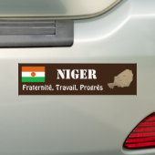 Niger Flag + Map Autoaufkleber (Auf Auto)