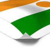 Niger Flag Poster Print (Ecke)