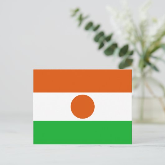 Niger Flag Postkarte (Stehend Vorderseite)