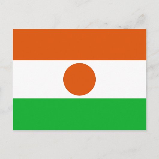 Niger Flag Postkarte (Vorderseite)