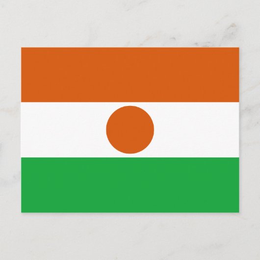 Niger Flag Postkarte (Vorderseite)