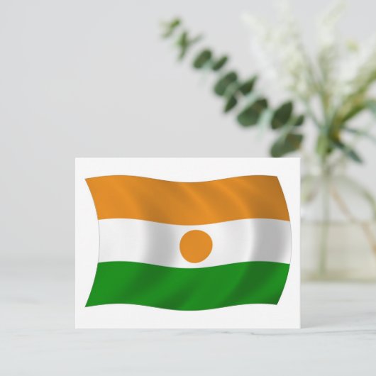 Niger Flag Postkarte (Stehend Vorderseite)