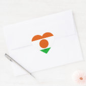 Niger Flag Splendid Patriotic Herz-Aufkleber (Umschlag)