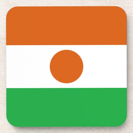 Niger Flag Untersetzer (Vorderseite)