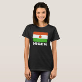 Niger Flag Unterstützung nigerianischer Menschen F T-Shirt (Vorne ganz)