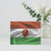 Niger-Flagge Postkarte (Stehend Vorderseite)