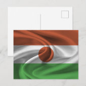 Niger-Flagge Postkarte (Vorne/Hinten)