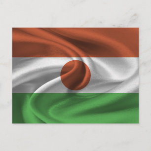 Niger-Flagge Postkarte