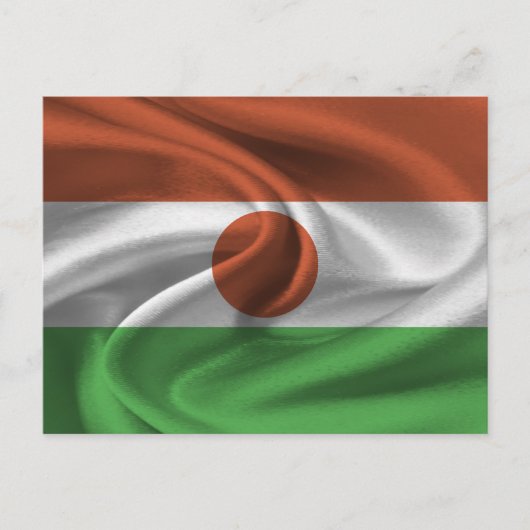 Niger-Flagge Postkarte (Vorderseite)