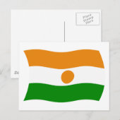 Niger-Flagge-Postkarte Postkarte (Vorne/Hinten)
