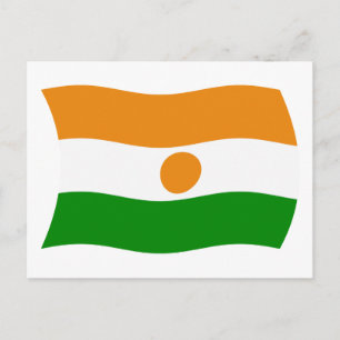 Niger-Flagge-Postkarte Postkarte